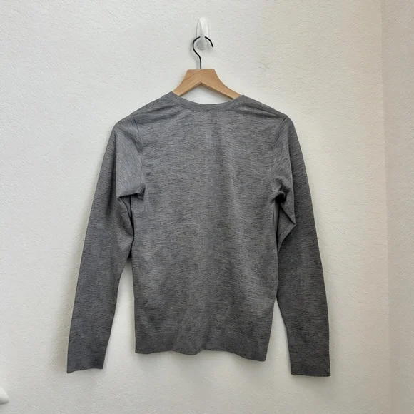 Lululemon Women's Athletica Swiftly Tech Gray Long Sleeve Top Size 8 - Picture 2 of 9